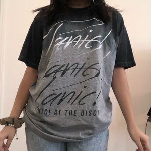 tie dye/ ombré panic at the disco shirt !